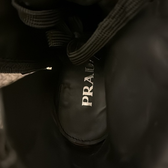 PRADA Re-Nylon and Leather Booties w/Dust Bag and Box- 39 1/2 - Picture 7 of 16